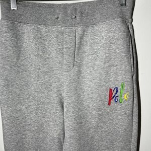 POLO Ralph Lauren Grey Fleece Jogger Kids L (14-16) Logo Back to school Sports